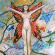 Mujer mariposa